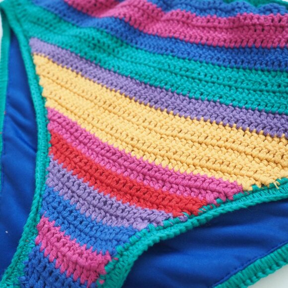 * Anthropologie Farm Rio Bruna’s Stripe Crochet Bikini BOTTOM sz M - Picture 3 of 5
